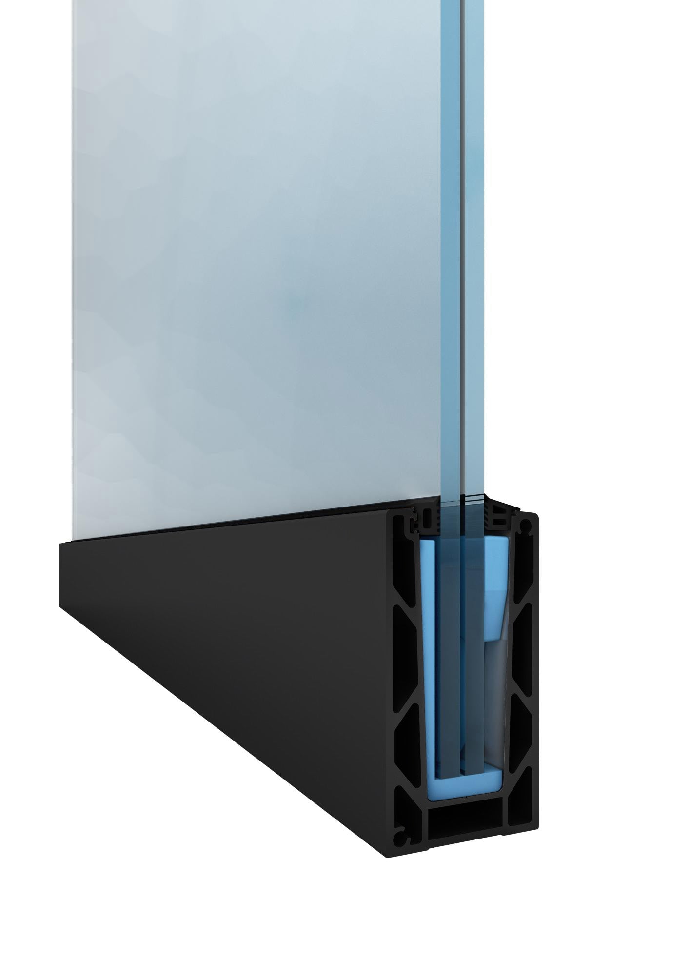 5000mm Glass Balustrade Channel for 13mm Glass