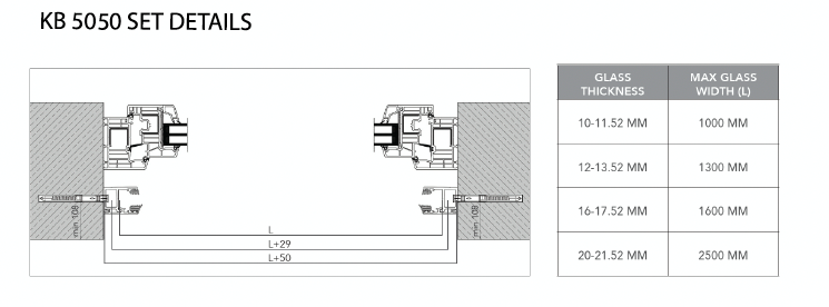 Side Mount Juliet Balcony (Profiles Only)