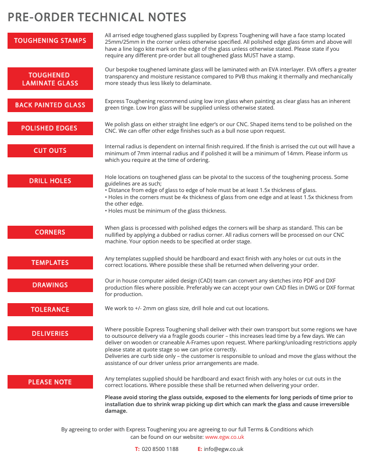 Bespoke Toughened Laminated Glass Balustrade Panels